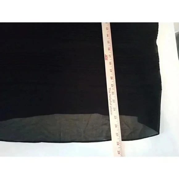 AVENUE Women's Black Sleeveless Ruffle Front Pullover Blouse Size 26/28 - Picture 7 of 13